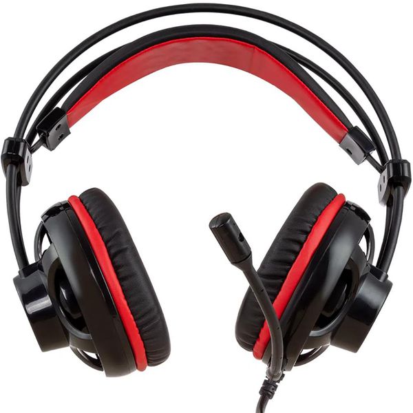 Fone de Ouvido Philco PHS11V Gamer Headset Preto e Vermelho