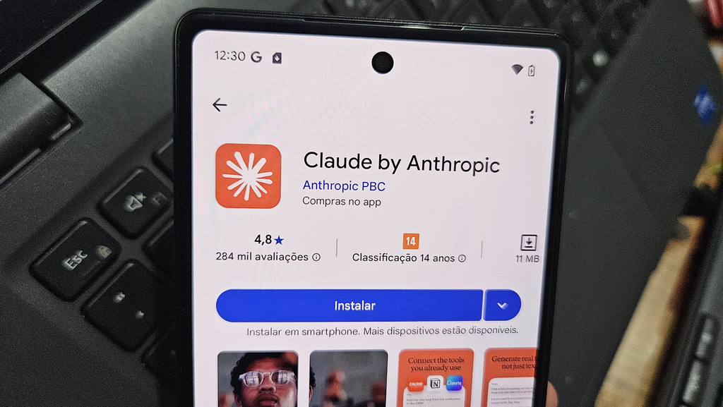 App Claude na Play Store