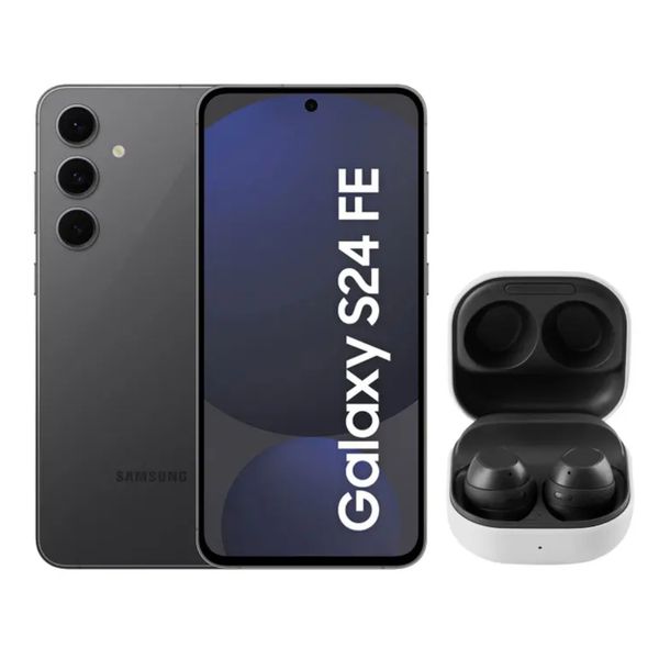 Smartphone Samsung Galaxy S24 FE 128GB Grafite - 5G + Galaxy Buds FE sem Fio Grafite | CUPOM EXCLUSIVO