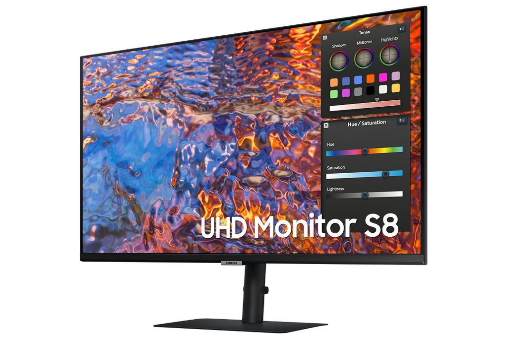 High Resolution Monitor S8 será lançado com opções de 27 e 32 polegadas (Imagem: Divulgação/Samsung)