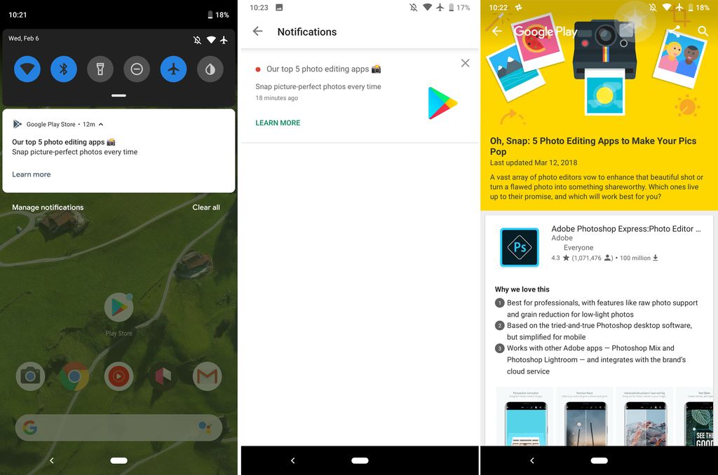 Play Store ganha novo formato de sugestões de aplicativos