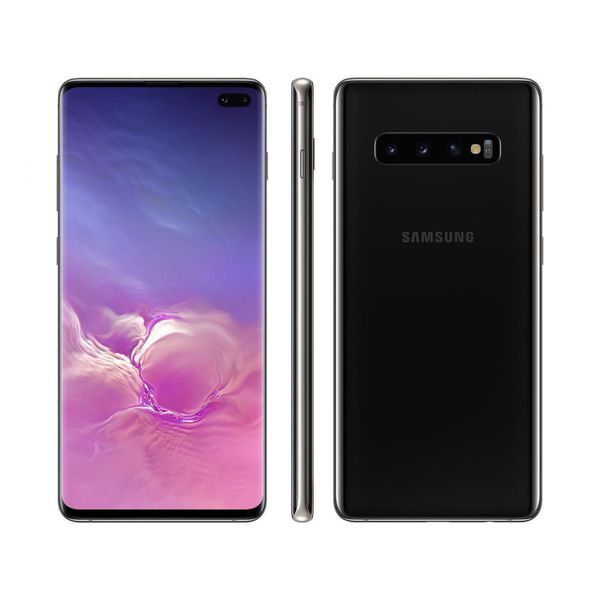 Smartphone Samsung Galaxy S10+ 128GB Ceramic Black - Octa-Core 8GB RAM 6,4” Câm. Tripla + Selfie Dupla [À VISTA]