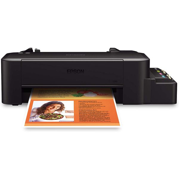 Impressora Epson Ecotank L120 - Tanque de Tinta Colorida, Cabo USB, Bivolt