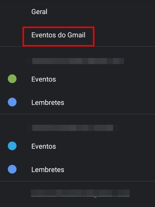 Clique nos Eventos do Gmail para desvinculá-los da Agenda (Imagem: Guadalupe Carniel/Captura de tela)