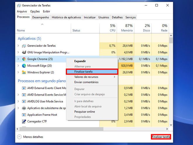 Como forçar o encerramento de aplicativos no Windows 10? - Olhar Digital