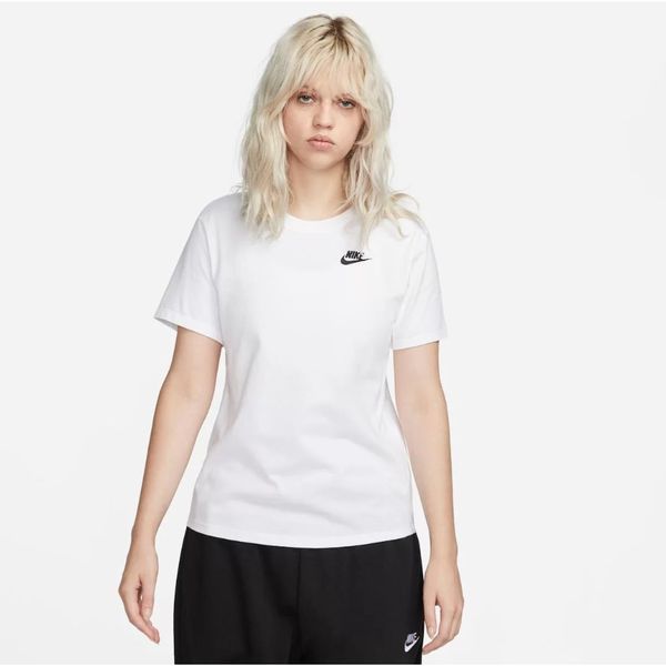 Camiseta Nike Sportswear Club Essentials Feminina - Branco