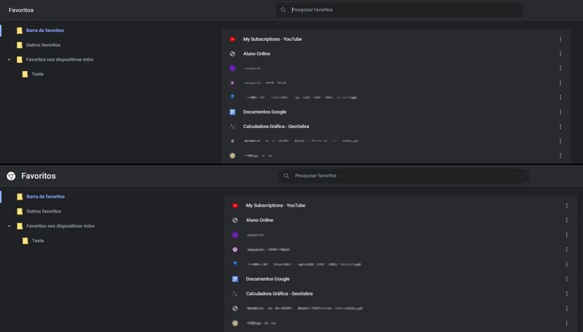 Chrome atualizado com design Material