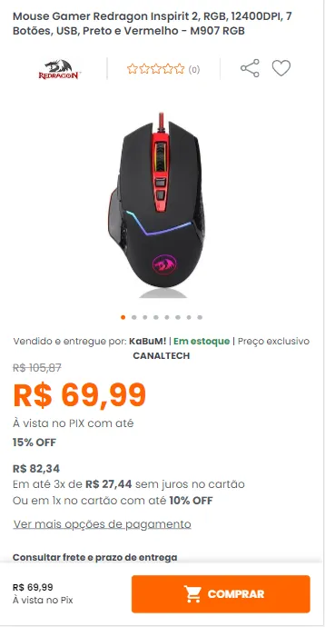 Redragon - Mouse Inspirit 2