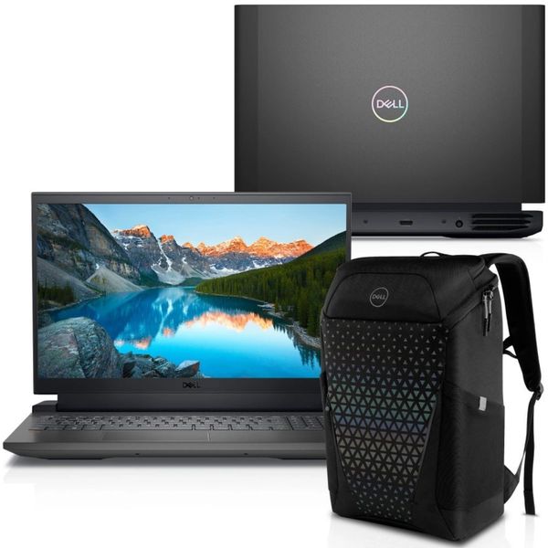 Notebook Gamer Dell G15-i1100-M30PB 15.6" FHD 11ª Ger Intel Core i5 8GB 512GB SSD NVIDIA RTX 3050 Windows 11 + Mochila [APP + CUPOM]