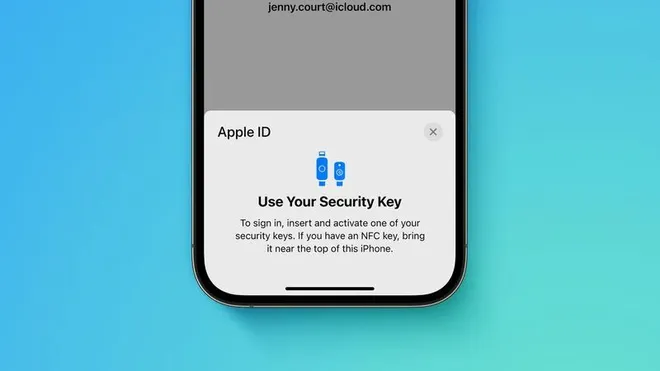 O iOS vai permitir o uso de tokens para dar mais segurança ao seu ID Apple (Imagem: Reprodução/Apple)