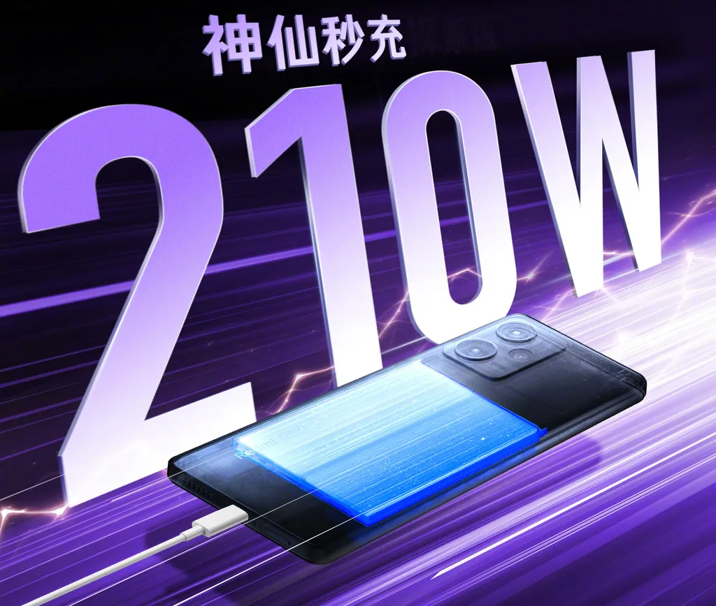 Redmi Note 12 Explorer se destaca pelo suporte a carregamento rápido de 210 W (Imagem: Xiaomi)