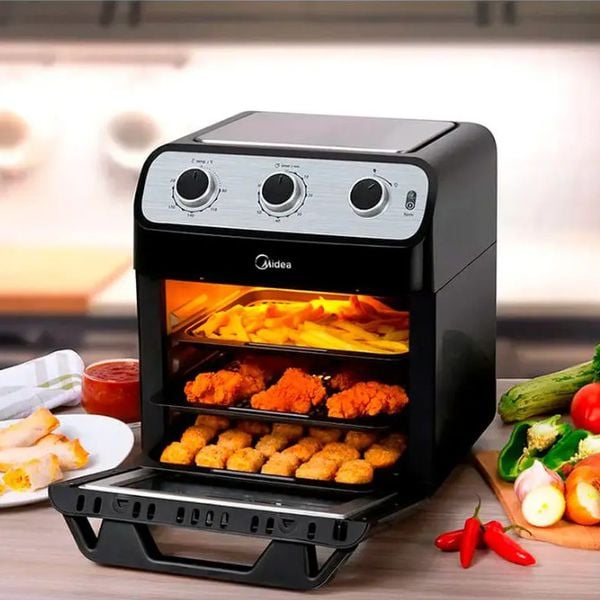 Fritadeira Elétrica OvenFryer FFA20P1 Midea 12L Preto 127V | PIX