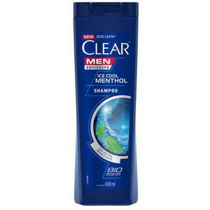 Shampoo Clear Men Anticaspa Ice Cool Menthol 400Ml Unilever
