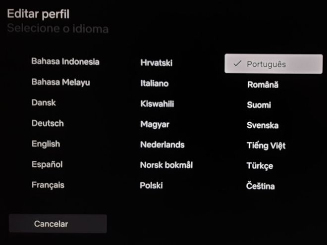 Como editar seu perfil na Netflix pela smart TV