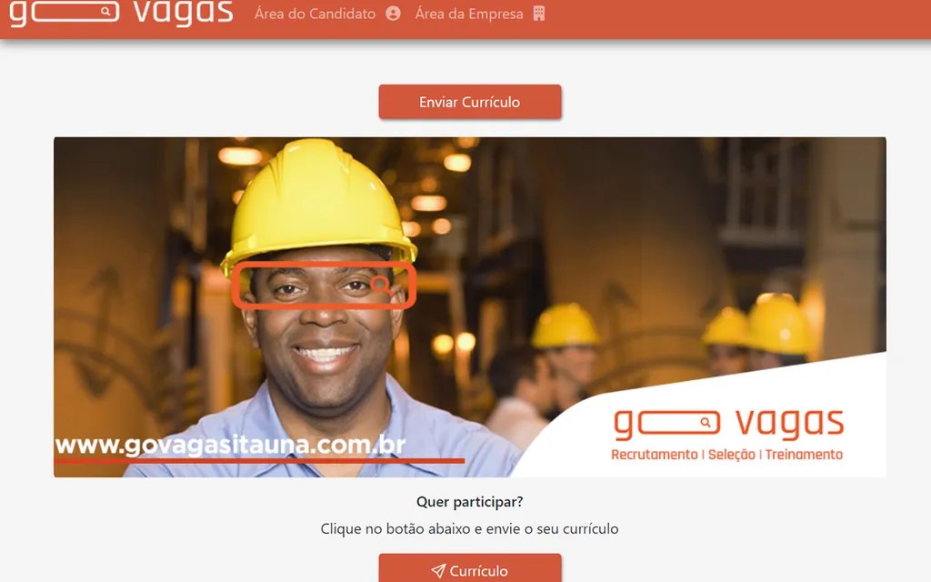 GoVagas permite enviar currículo rapidamente (Captura de tela: André Magalhães)