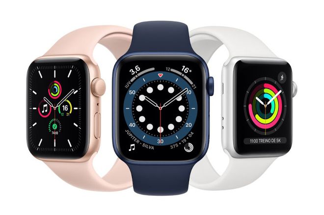 O iPhone realiza backup do Apple Watch de forma automática no dispositivo - Imagem: Divulgação/Apple