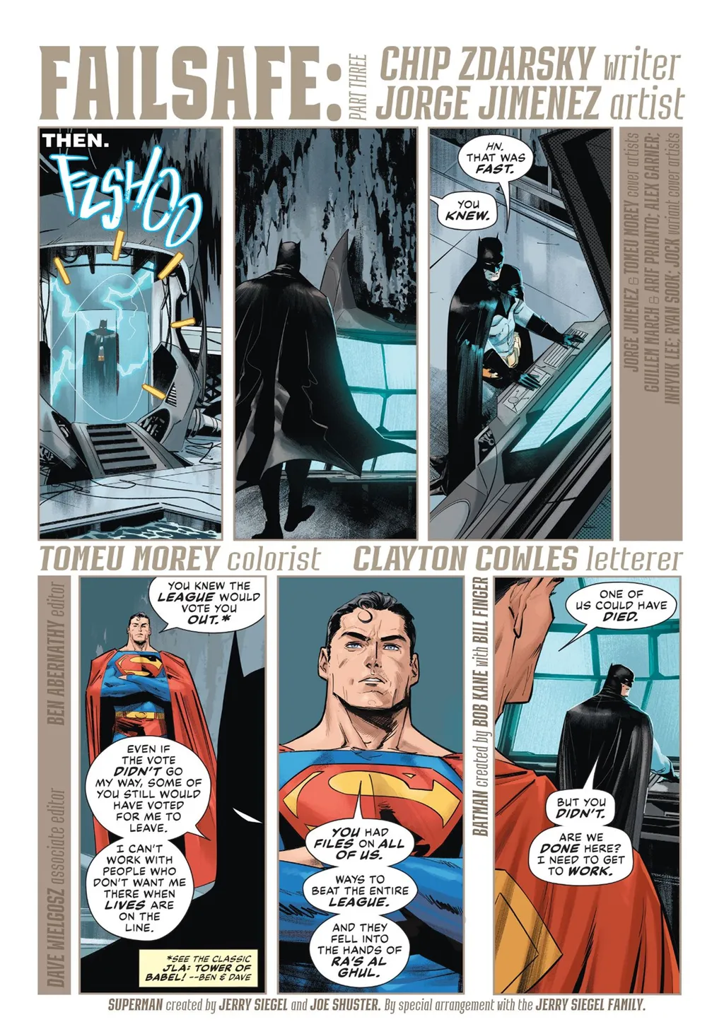 Batman conversa com o Superman sobre seu maior erro com a Liga da Justiça (Imagem: Reprodução/DC Comics)