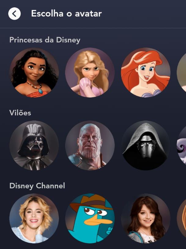 Como alterar a foto de perfil no Disney+