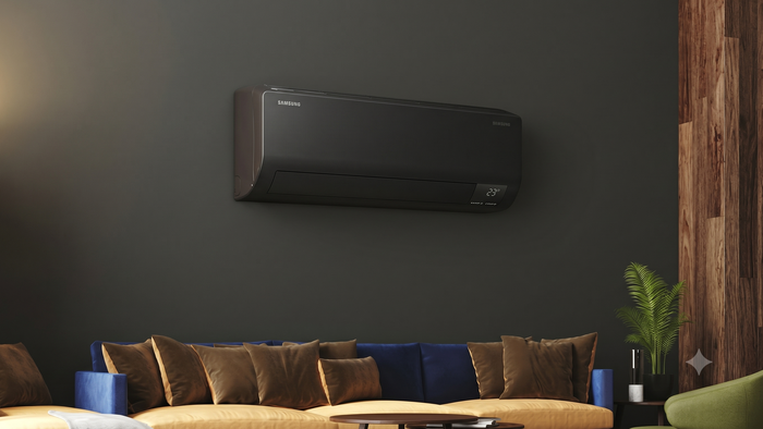 Ar-condicionado sem vento Samsung 18.000 BTU preto aparece em promoção parcelada