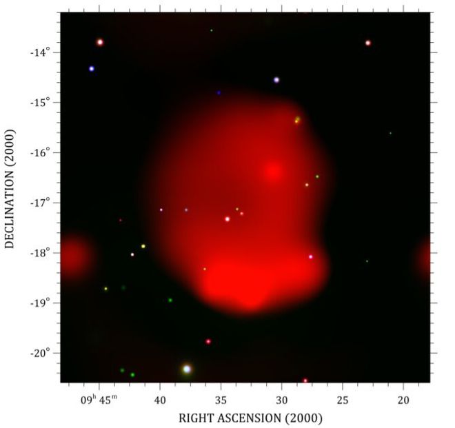 Imagem do remanescente de supernova capturada pelo eROSITA (Imagem: Reprodução/Becker)
