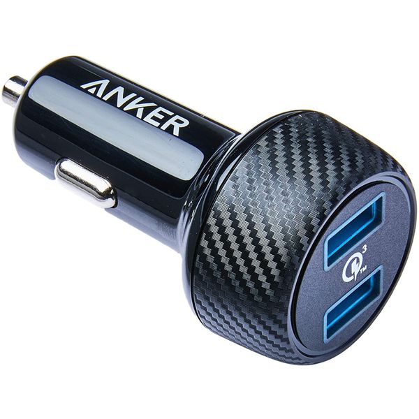 Carregador Veicular Anker PowerDrive Speed Compatível com Qualcomm Quick Charge 3.0 2 portas USB 39W de potência