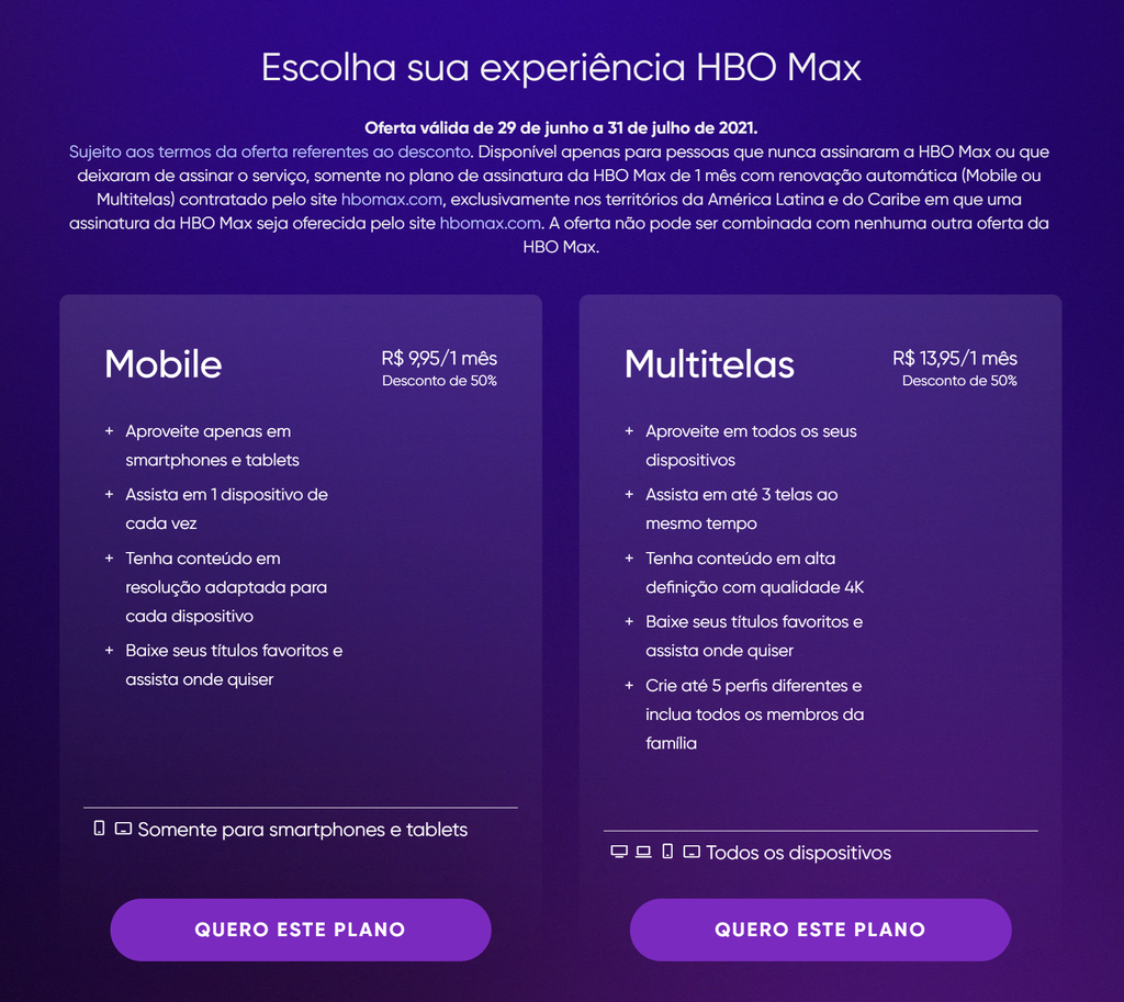 HBO Max oferece 50% de desconto para clientes Mastercard