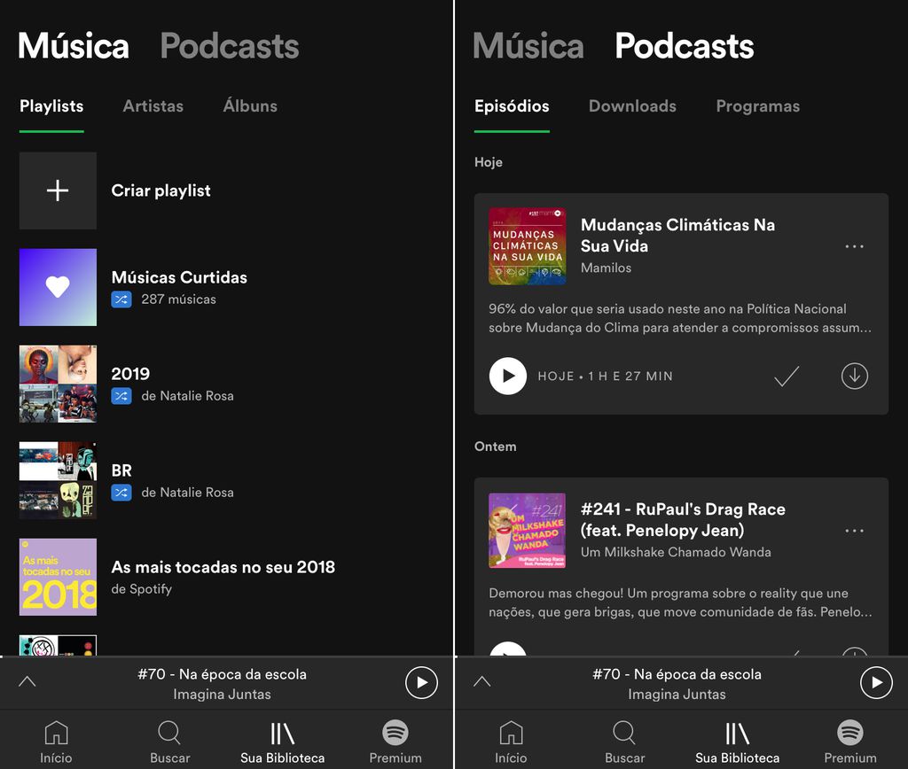 Spotify altera layout do aplicativo para dar destaque a Podcasts