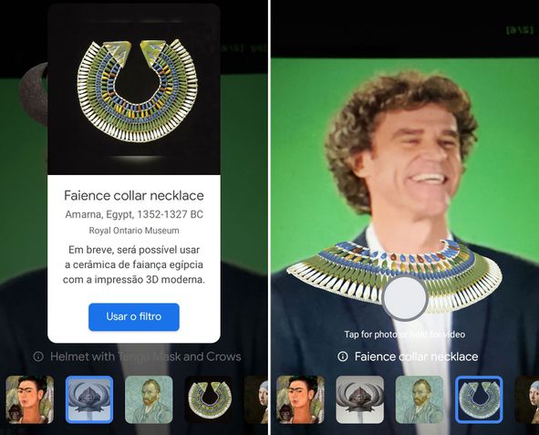 Google Arts & Culture - Colar de faiança