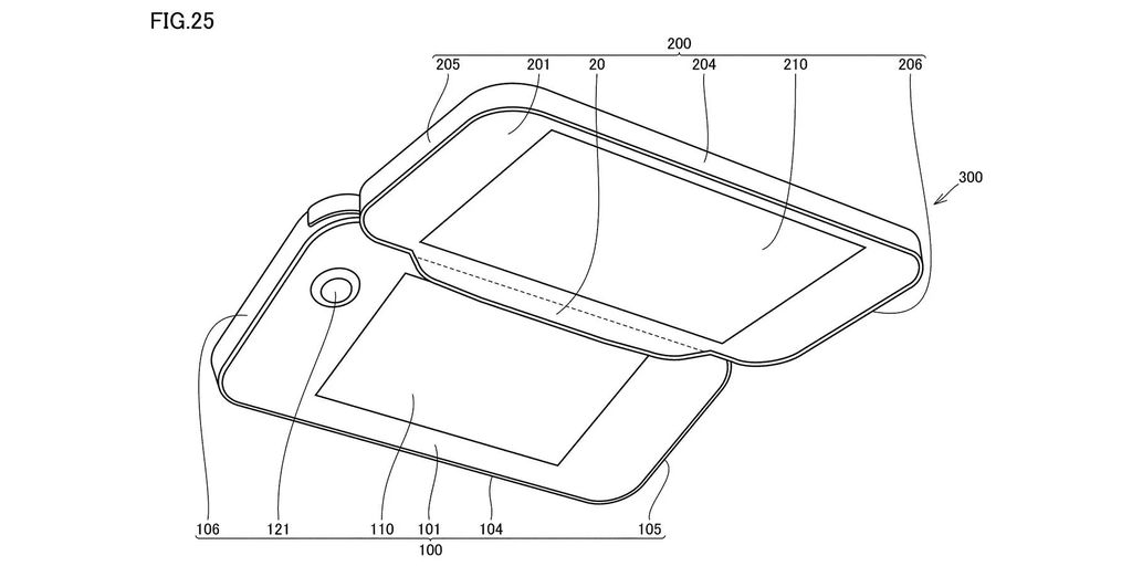 Nintendo registra patente de console portátil com duas telas destacáveis. (Imagem: GameRante / Reprodução)