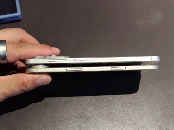 iPhone 17 Air vs Galaxy S25 Edge espessura
