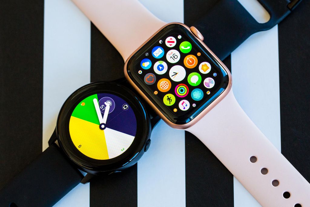 Galaxy Watch Active e Apple Watch Series 4