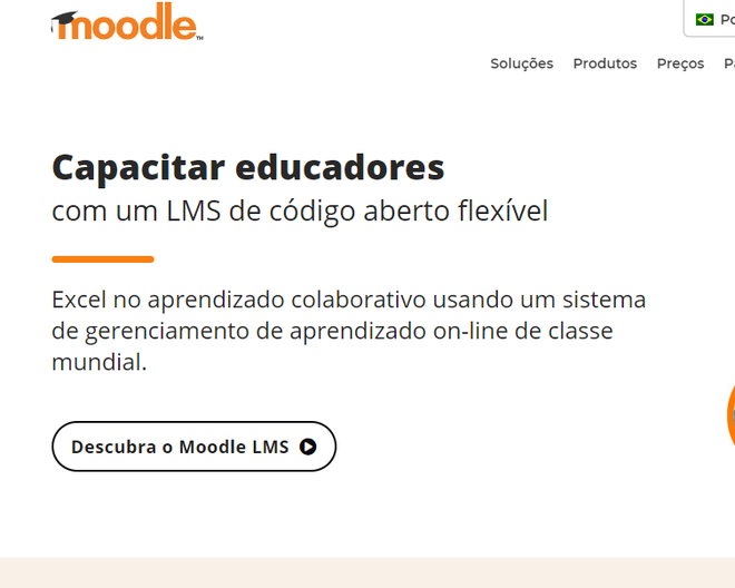 Página inicial do site Moodle - (Captura: Canaltech/Felipe Freitas)