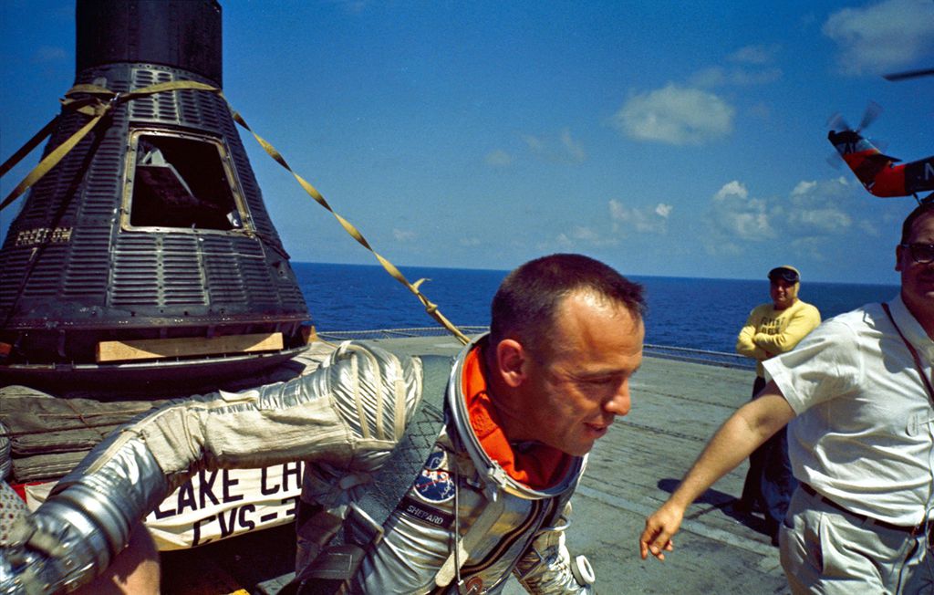 Alan Shepard foi o primeiro norte-americano a ir para o espaço (Foto: NASA)