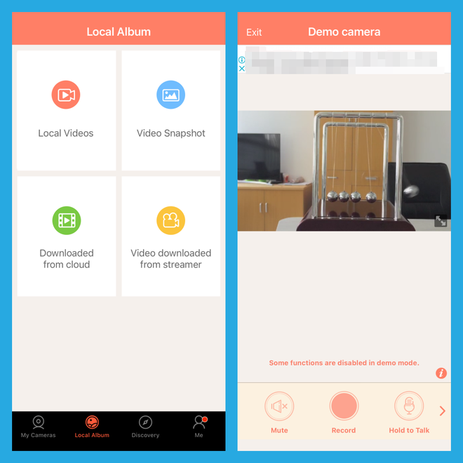 O AtHome Camera é uma das alternativas disponíveis para quem quer um app para monitorar a casa pelo celular (Captura de tela: Caio Carvalho/Canaltech)