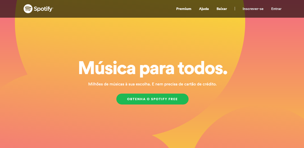 Como ouvir músicas grátis - Spotify / Captura de tela: Ariane Velasco