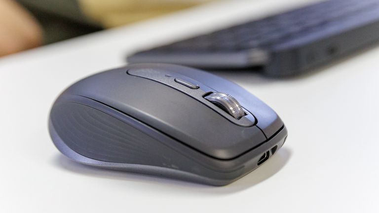 (美品) Logitech MX ANYWHERE 3S Black Mouse sem Fio Logitech MX Anywhere 3S Bluetooth 8000dpi Logitech