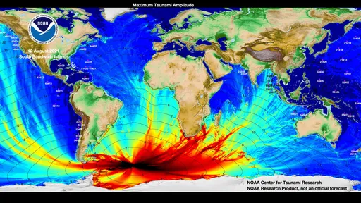 Terremoto "escondido" no Atlântico Sul gerou um tsunami global em 2021
