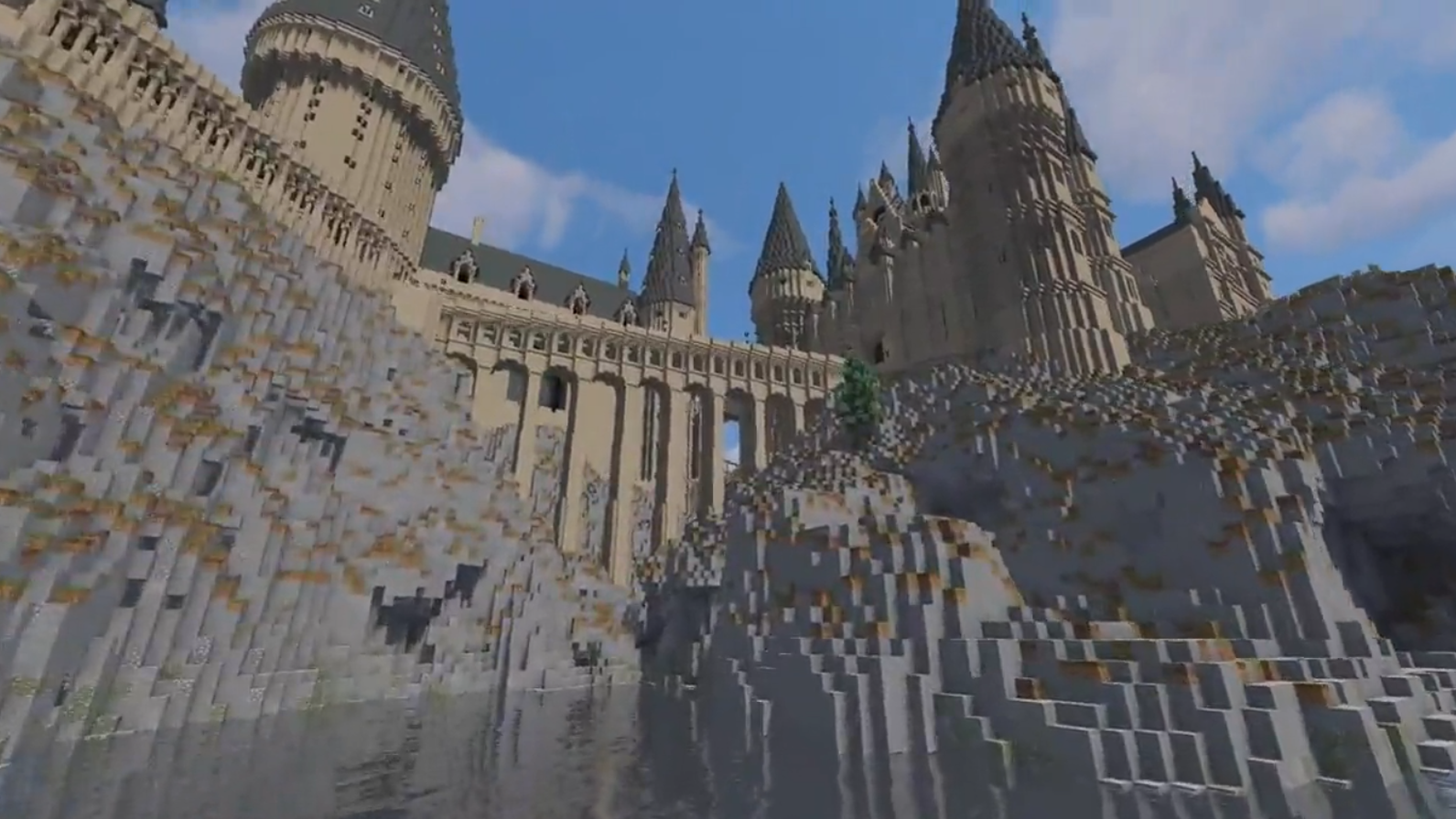 Jogador de Minecraft recria o castelo de Hogwarts no jogo