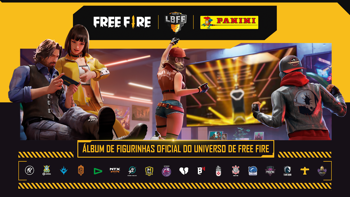 Álbum Free Fire Capa Brochura Com 30 Cromos na Americanas Empresas