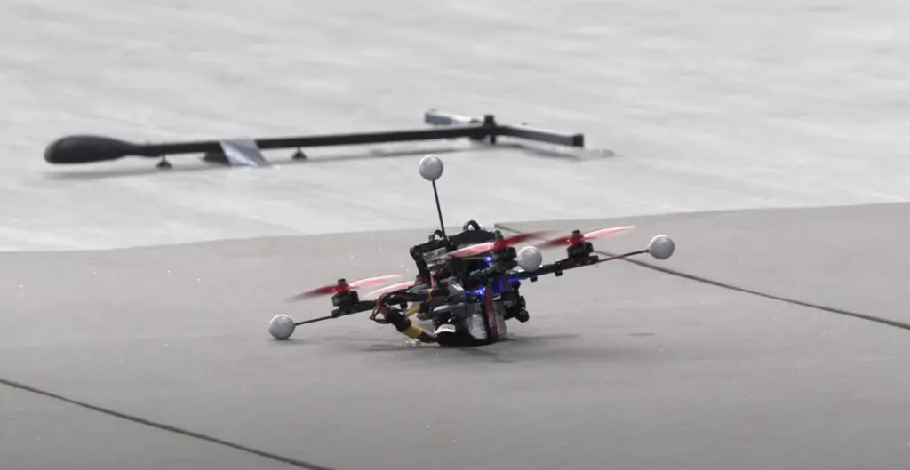 Sistema de IA permite que o drone corrija sua própria trajetória (Imagem: Reprodução/University of Zurich)