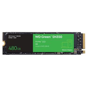 SSD 480GB WD Green PC SN350, PCIe, NVMe, Leitura: 2400MB/s e Gravação: 1650MB/s - WDS480G2G0C