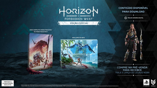 Edição especial de Horizon Forbidden West está disponível no Brasil. (Imagem: Divulgação/PlayStation)