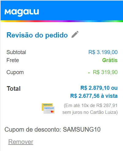 Imagem na descrição da promoção