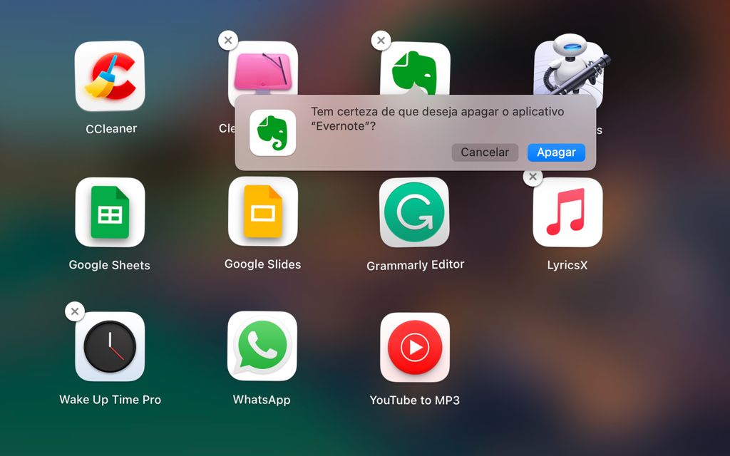 Desinstale programas, softwares e aplicativos pelo Launchpad do seu Mac (Captura de tela: Lucas Wetten)