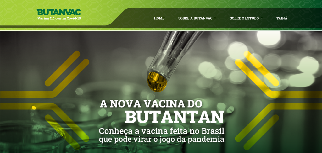 Butantan lança site para esclarecer pontos dos testes da ButanVac (Imagem: Reprodução/Instituto Butantan)
