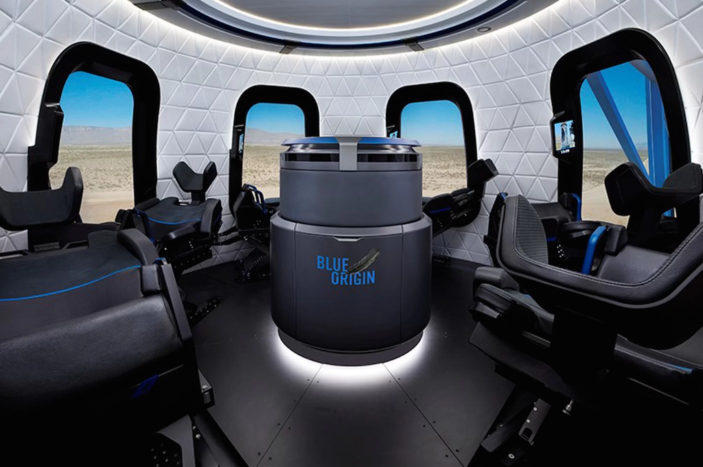 Interior da New Shepard (Foto: Blue Origin)