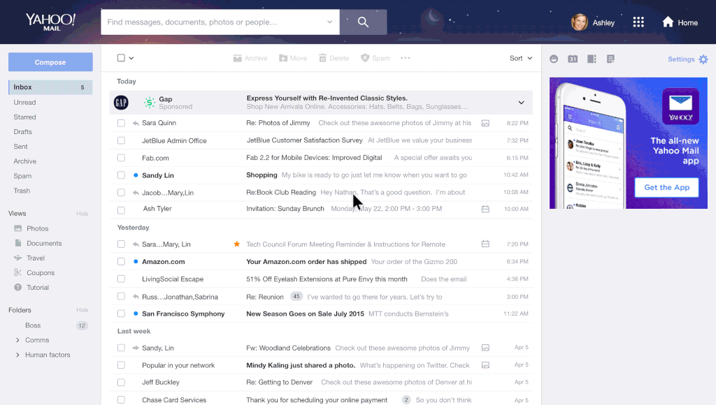 Yahoo Mail ganha novo design e melhorias de desempenho