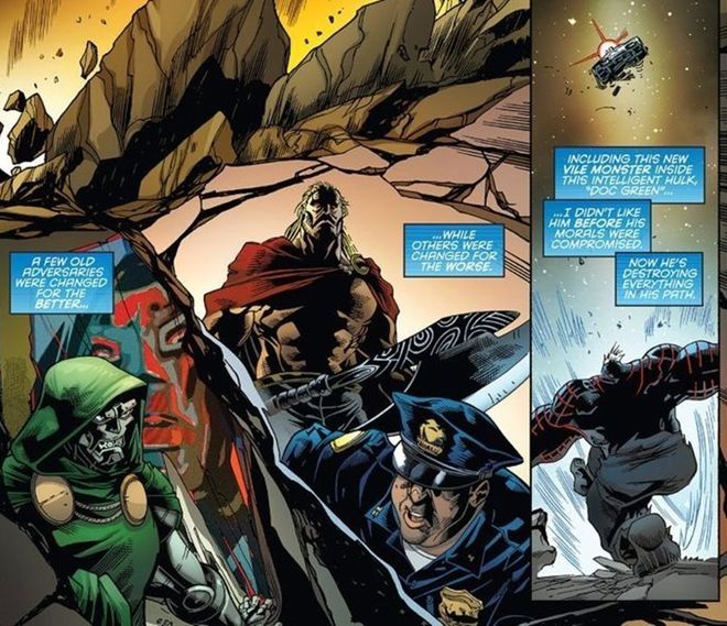 Capitão América já mostrou seu desdém pelo Hulk várias vezes (Imagem: Reprodução/Marvel Comics)