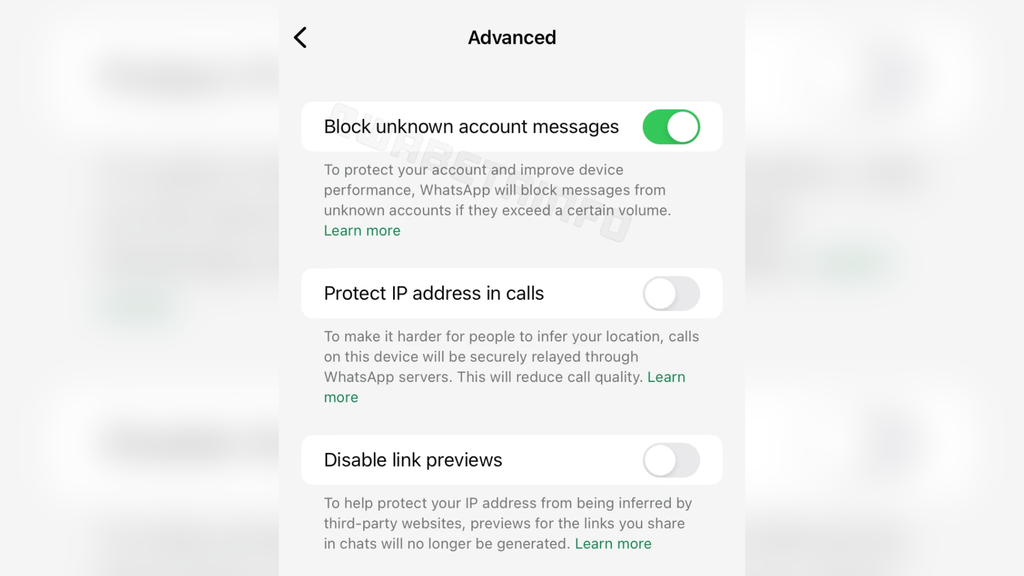 WhatsApp testa opção para restringir mensagens em excesso de desconhecidos (Imagem: Reprodução/WABetaInfo)