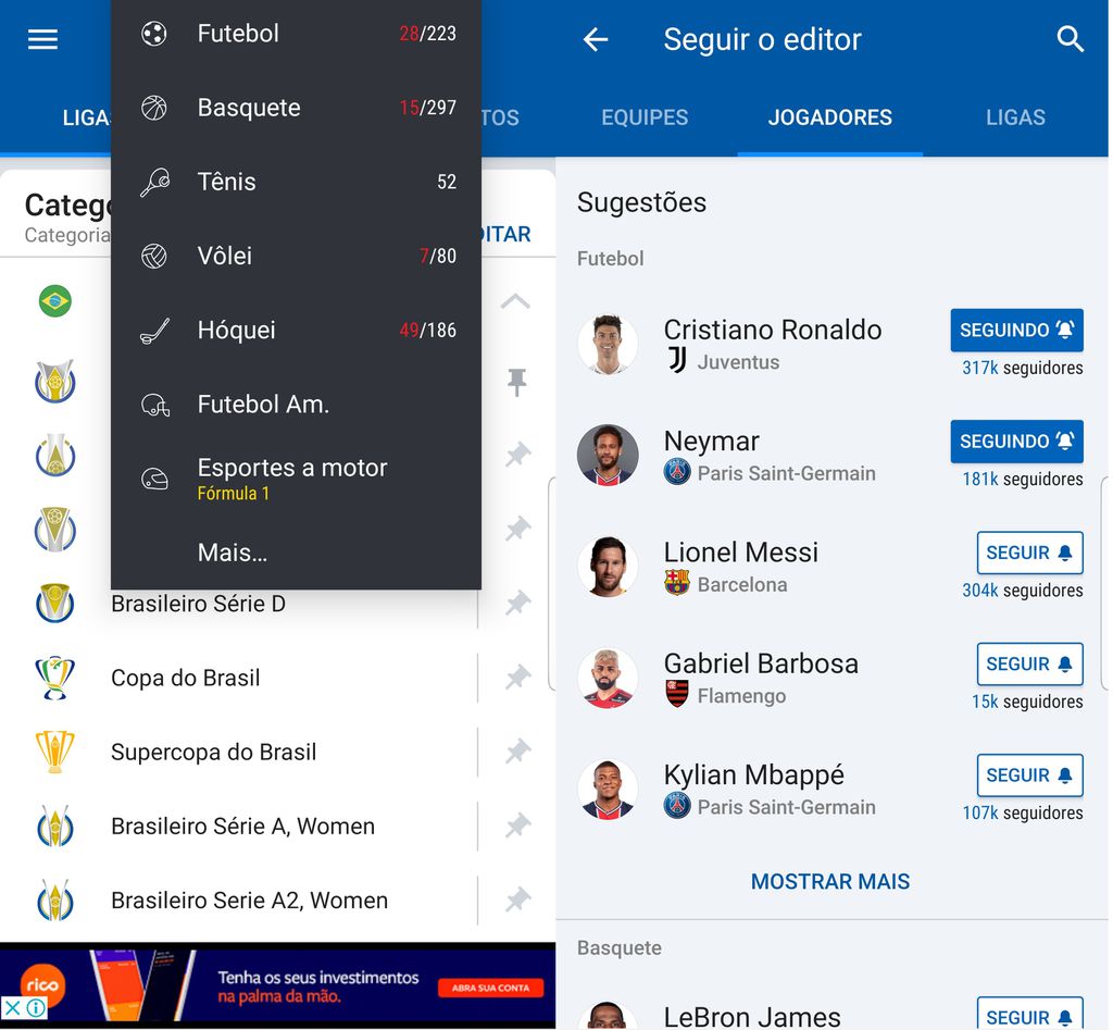 Os 5 melhores aplicativos de futebol para Android e iOS - Canaltech